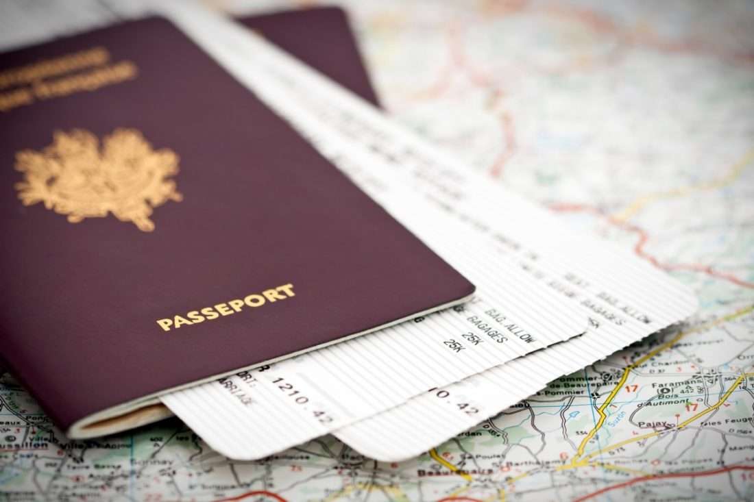 Passeport et billets d'avions